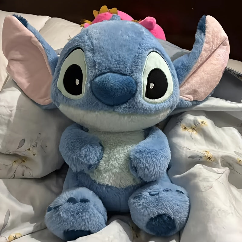 1pc Disney Stitch Plush Doll, Blue Soft Polyester Fiber Stuffed Animal, Perfect for Room, Car, Sofa Decor, Ideal Valentine'S Day, Christmas, Birthday Gift Accessory