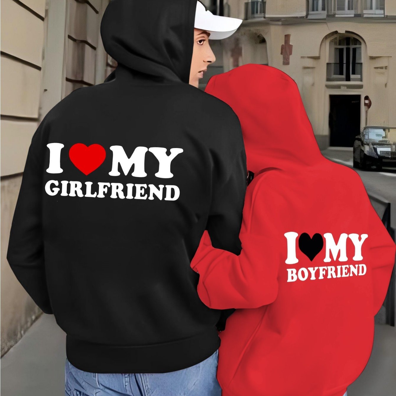 Couple print couple outfit casual zip hoodie with pockets, stylish sweatshirt jacket for comfortable fit hoodie, fall