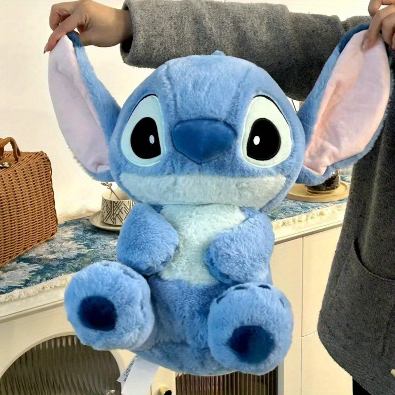 1pc Disney Stitch Plush Doll, Blue Soft Polyester Fiber Stuffed Animal, Perfect for Room, Car, Sofa Decor, Ideal Valentine'S Day, Christmas, Birthday Gift Accessory