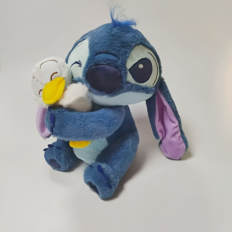 1pc Stitch-themed & Duck Cute Plush Doll, Kawaii Cartoon Design Soft Car Home Room Dorm Office Sofa Desktop Toy Decor Supplies, Ideal Gift for Birthday Halloween Christmas Valentine'S Day