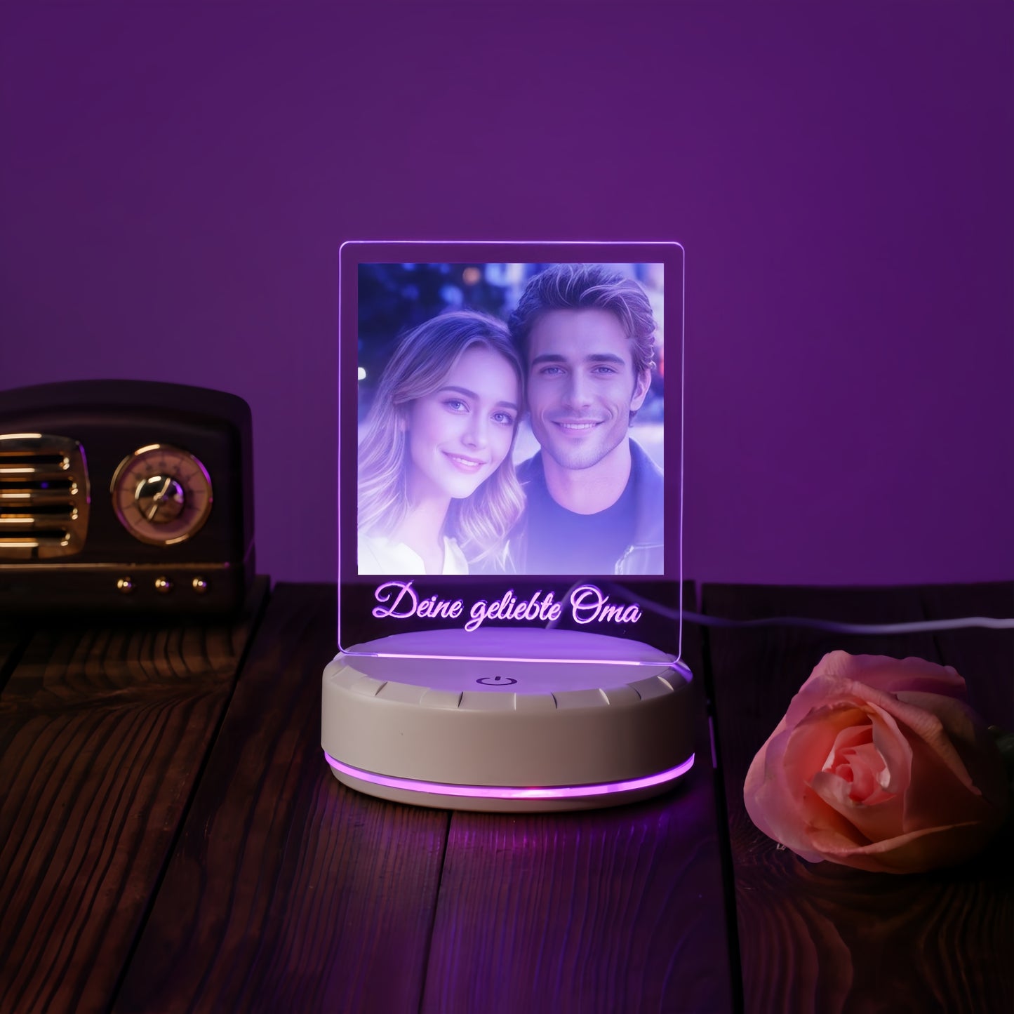 Custom 3D Photo LED Night Light - Personalized Acrylic Lamp with Multiple Color Options, Engraved Image - Ideal Gift for Valentine'S Day, Christmas, Mother'S Day, Father'S Day - USB Powered, No Battery Needed, Romantic Gift |