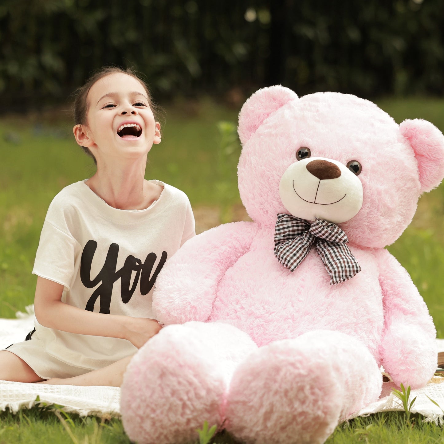 Big Teddy Bear 121.92cm Giant White Soft Stuffed Animals Cute Plush Toy For Girlfriend Women Kids For Valentine's Christmas Birthday