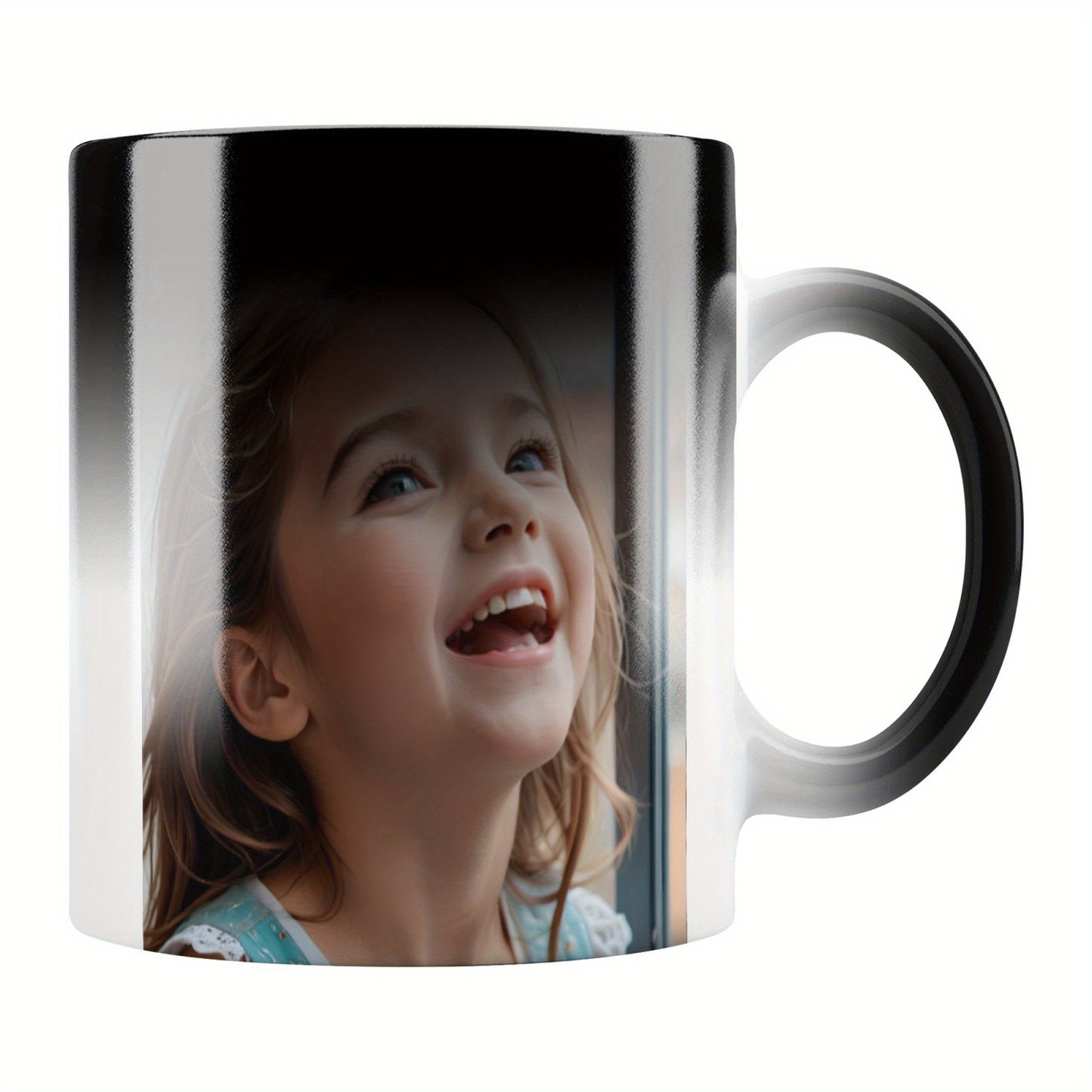 Customizable Ceramic Coffee Mug - 11oz Personalized Magic Color Changing Mug with Photo, Design Your Own Novelty Gift for Birthday, Mother'S Day, Christmas