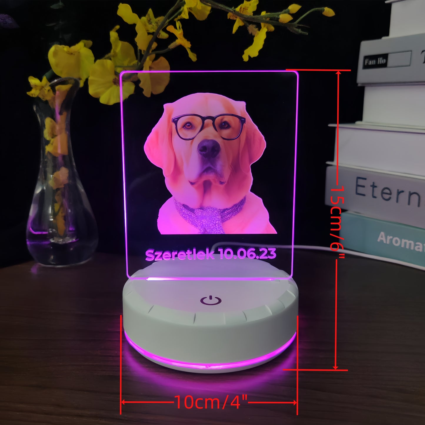 Custom 3D Photo LED Night Light - Personalized Acrylic Lamp with Multiple Color Options, Engraved Image - Ideal Gift for Valentine'S Day, Christmas, Mother'S Day, Father'S Day - USB Powered, No Battery Needed, Romantic Gift |