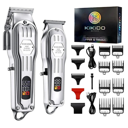 KIKIDO Original Design Multifunctional Hair Clipper Set Professional Men's Hair Trimmer Adjustable Cordless Hair Cutting Machine