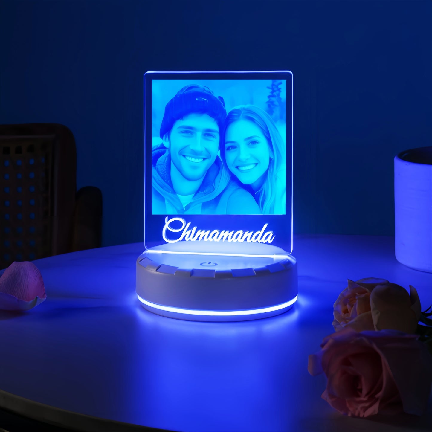 Custom 3D Photo LED Night Light - Personalized Acrylic Lamp with Multiple Color Options, Engraved Image - Ideal Gift for Valentine'S Day, Christmas, Mother'S Day, Father'S Day - USB Powered, No Battery Needed, Romantic Gift |