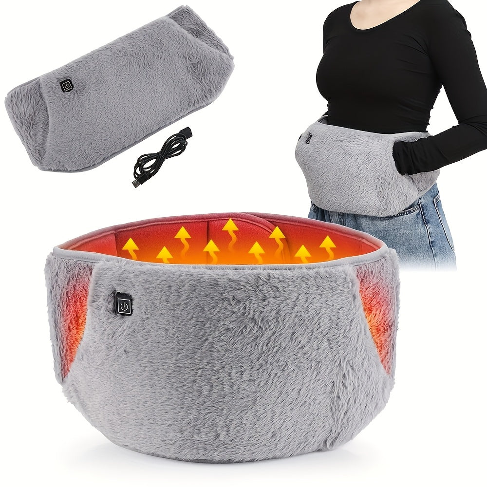 Glow Warmth, USB-Powered Portable Waist & Hand Warmer - Perfect Christmas Gift for Women, Ideal for Home or Office Use