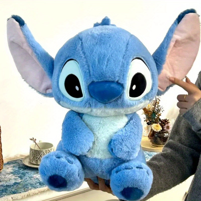 1pc Disney Stitch Plush Doll, Blue Soft Polyester Fiber Stuffed Animal, Perfect for Room, Car, Sofa Decor, Ideal Valentine'S Day, Christmas, Birthday Gift Accessory