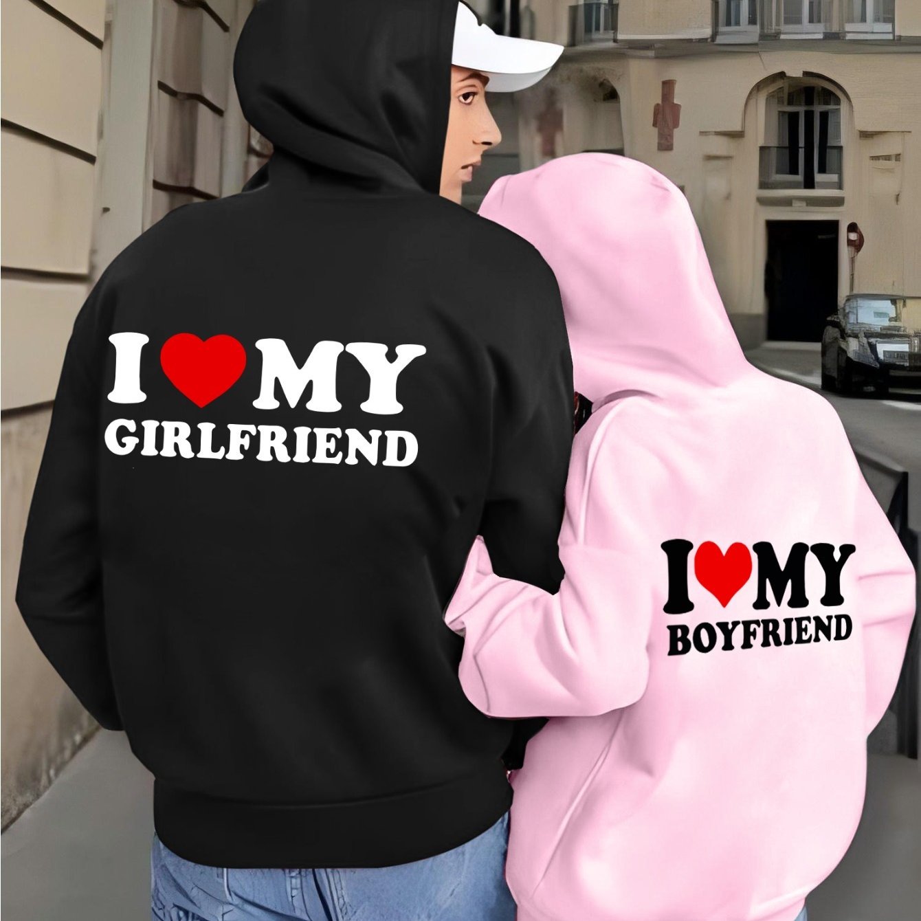 Couple print couple outfit casual zip hoodie with pockets, stylish sweatshirt jacket for comfortable fit hoodie, fall